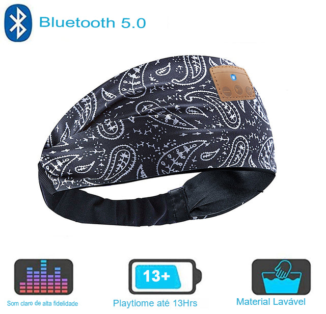 Headband com fone bluethooth