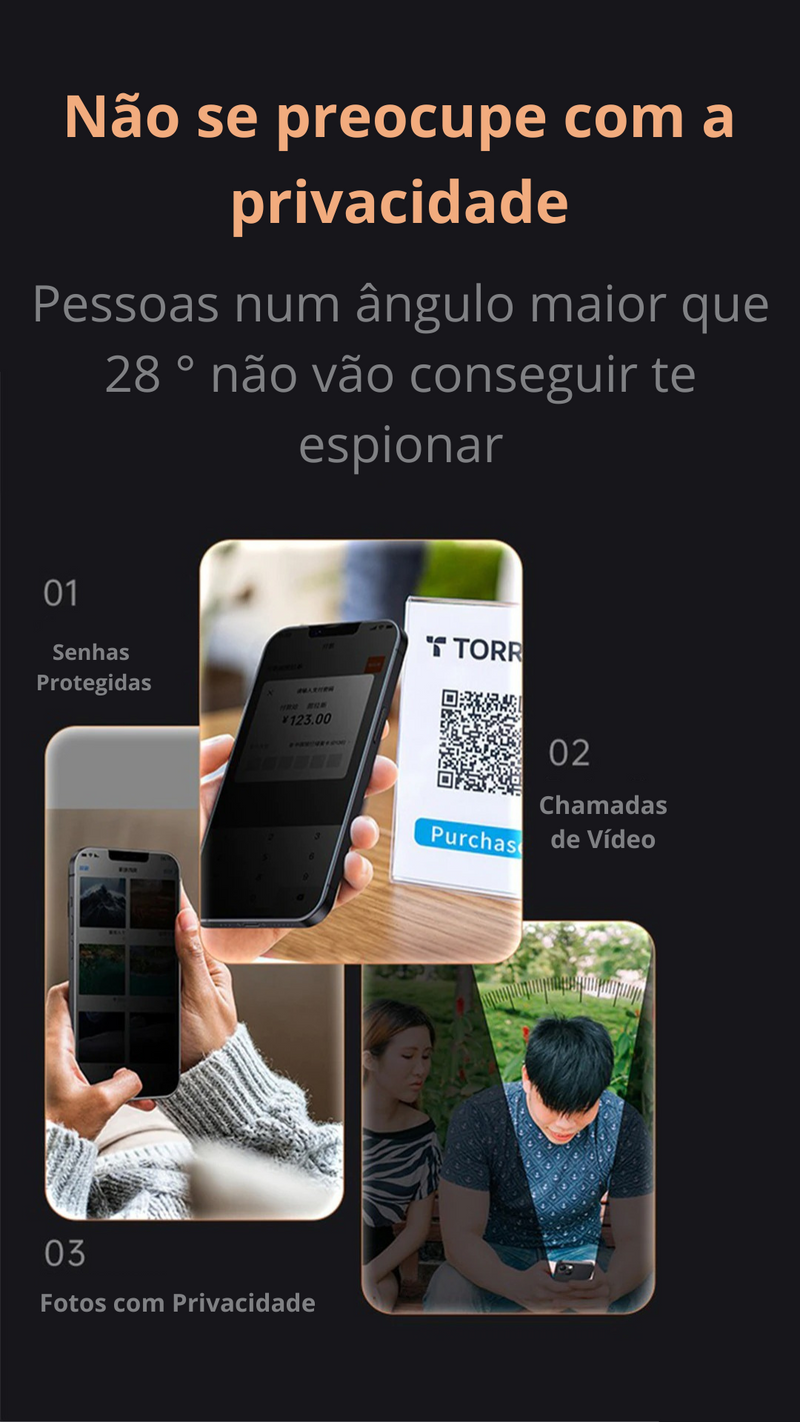 Película de Privacidade Sai Curioso para Iphones